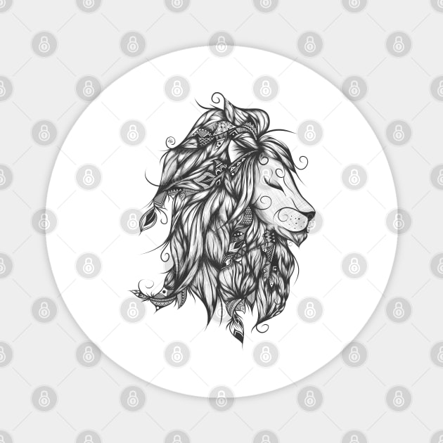 Poetic Lion Magnet by LouJah69